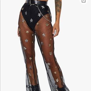 High waist fun party pants size XL and L (never worn)
